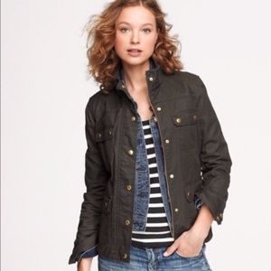 JCREW Relaxed Boyfriend Field Jacket - Black